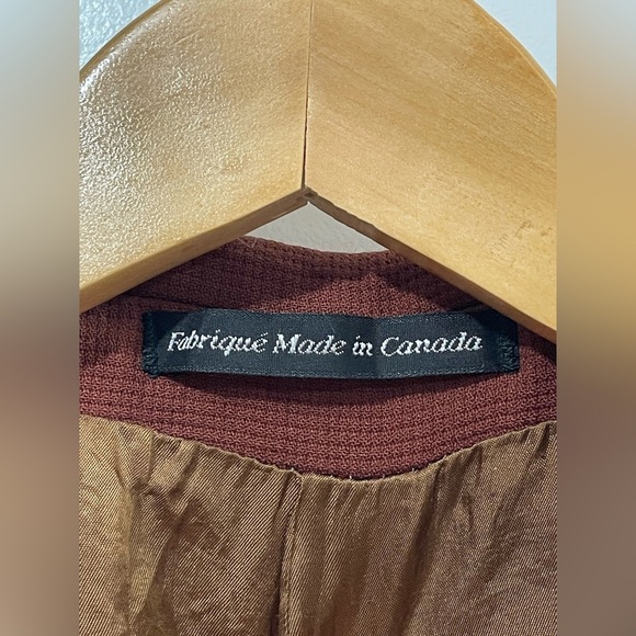 Beaver Brook Blazer Men’s Sz 42R Virgin Wool Career 3-Button Burnt Orange Colour - Picture 5 of 13